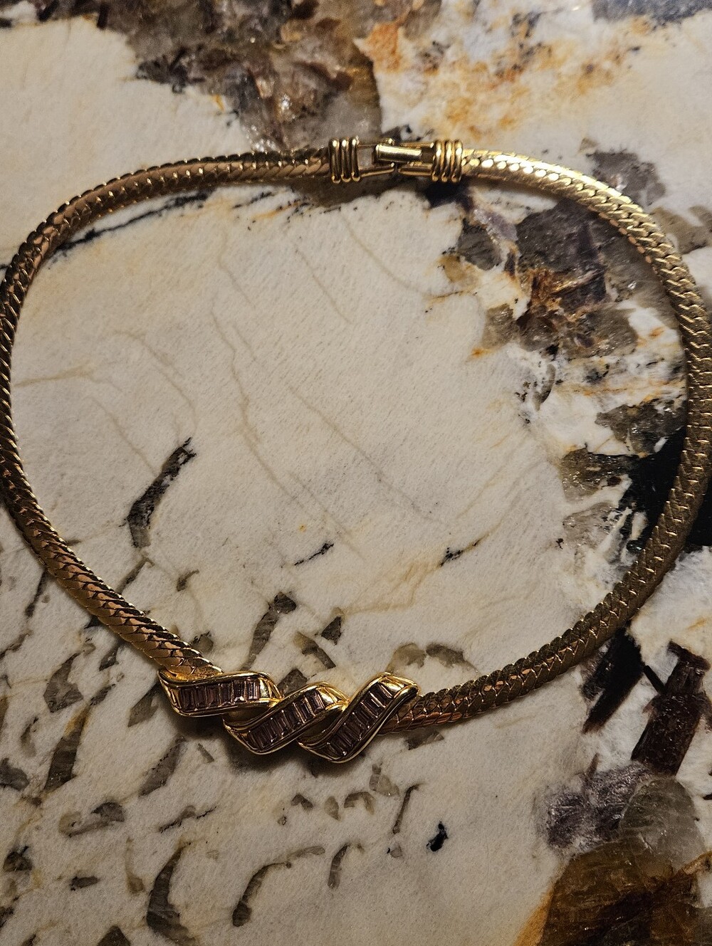 Swarovski Hinged bracelet & necklace set vintage - Picture 12 of 12